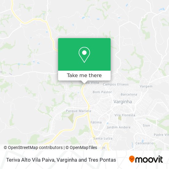 Teriva Alto Vila Paiva map