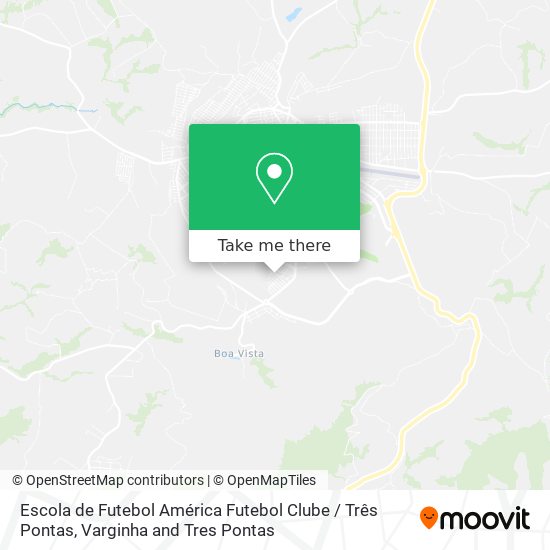 Escola de Futebol América Futebol Clube / Três Pontas map