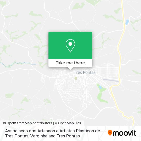 Mapa Associacao dos Artesaos e Artistas Plasticos de Tres Pontas