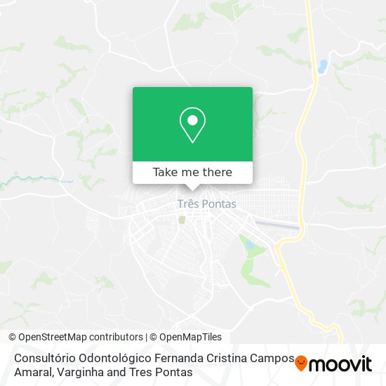 Mapa Consultório Odontológico Fernanda Cristina Campos Amaral