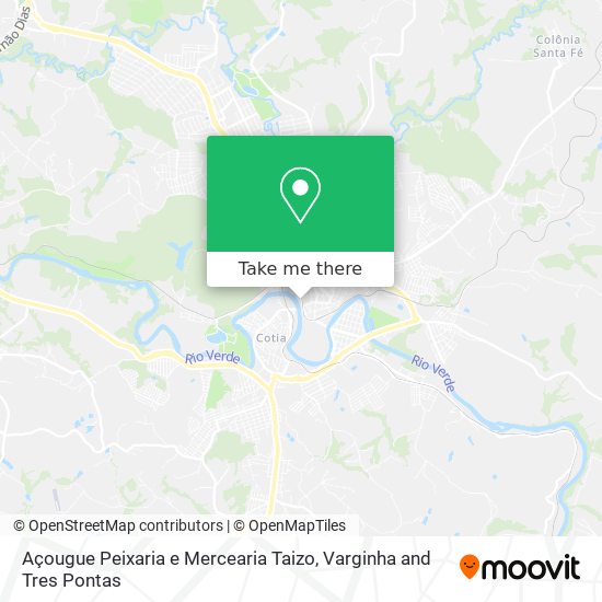 Mapa Açougue Peixaria e Mercearia Taizo