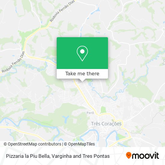 Pizzaria la Piu Bella map