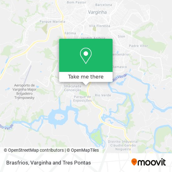 How to get to Brasfrios in Varginha by Bus?
