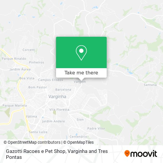 Gazotti Racoes e Pet Shop map