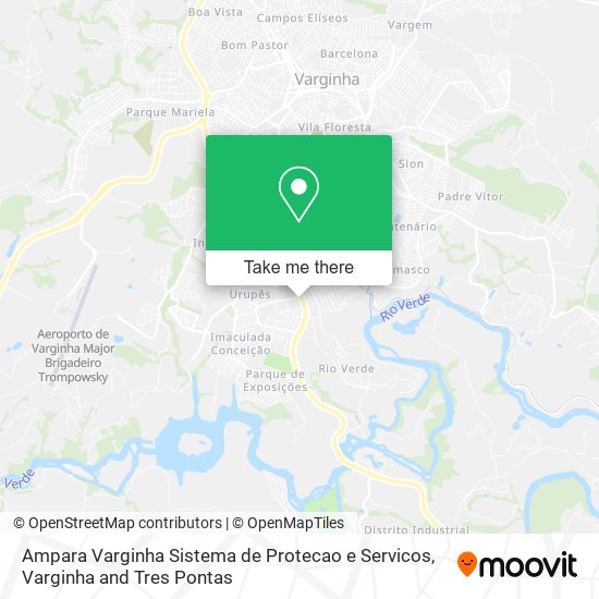 Mapa Ampara Varginha Sistema de Protecao e Servicos