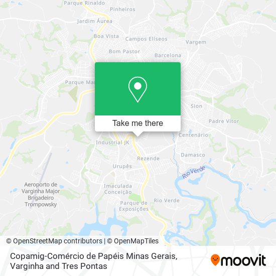 Copamig-Comércio de Papéis Minas Gerais map