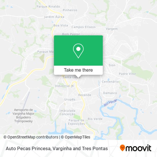 Mapa Auto Pecas Princesa