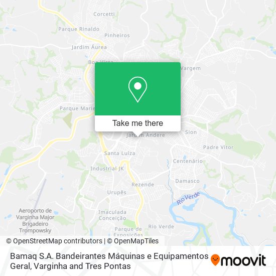 Bamaq S.A. Bandeirantes Máquinas e Equipamentos Geral map