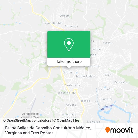 Mapa Felipe Salles de Carvalho Consultório Médico