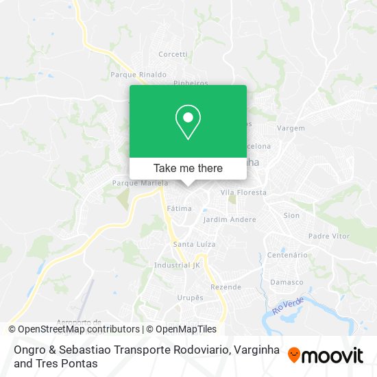 Ongro & Sebastiao Transporte Rodoviario map