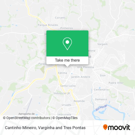 Cantinho Mineiro map