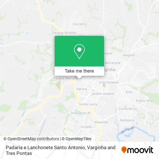 Padaria e Lanchonete Santo Antonio map