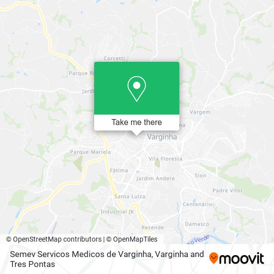 Semev Servicos Medicos de Varginha map