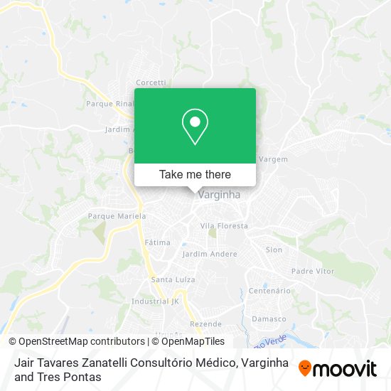 Jair Tavares Zanatelli Consultório Médico map