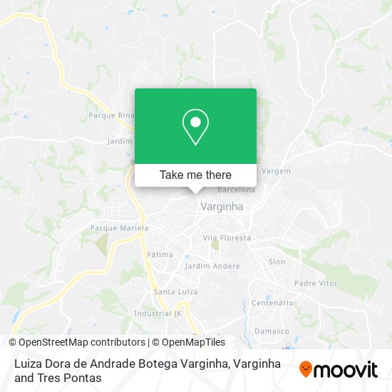 Luiza Dora de Andrade Botega Varginha map