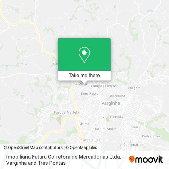 Mapa Imobiliaria Futura Corretora de Mercadorias Ltda