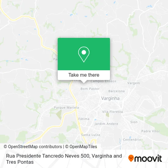 Rua Presidente Tancredo Neves 500 map
