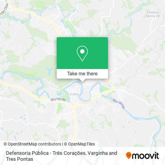 Defensoria Pública - Três Corações map