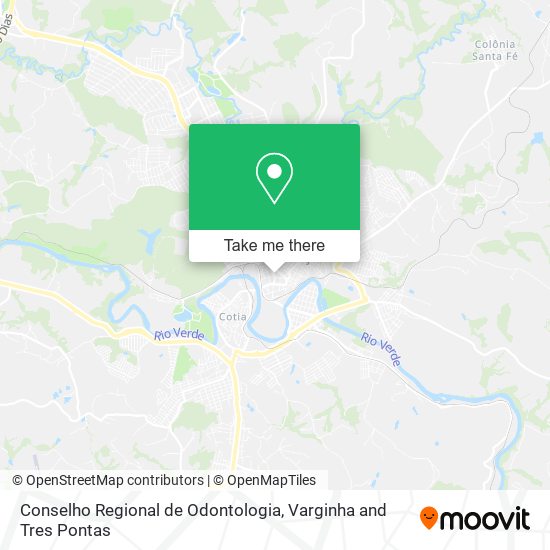 Conselho Regional de Odontologia map