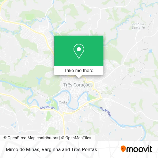 Mimo de Minas map