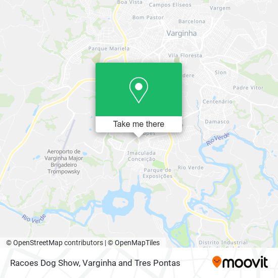 Racoes Dog Show map