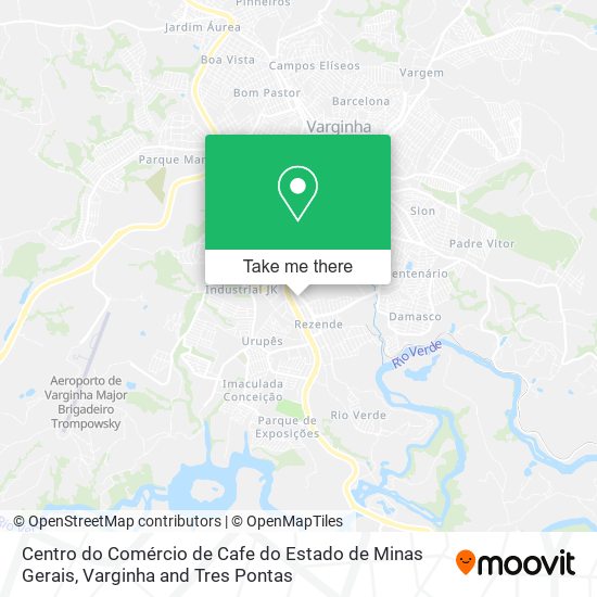 Centro do Comércio de Cafe do Estado de Minas Gerais map