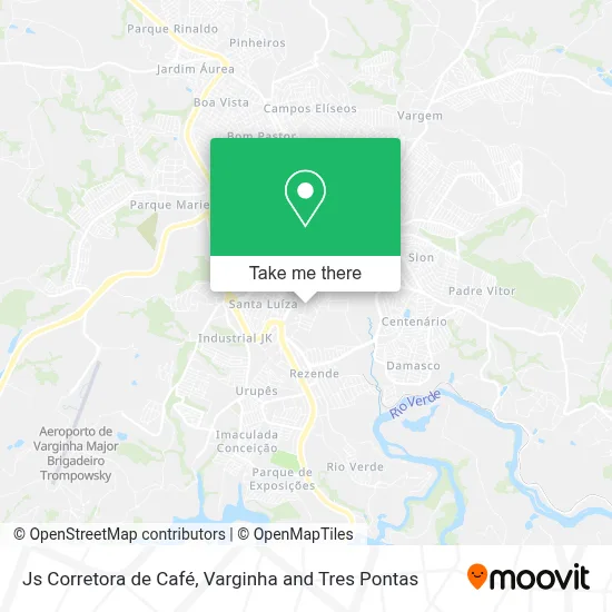 Js Corretora de Café map