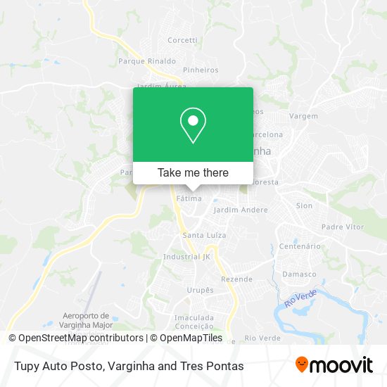 Mapa Tupy Auto Posto