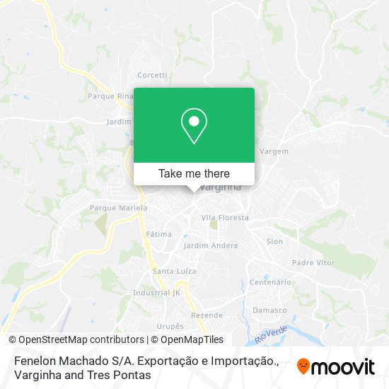Mapa Fenelon Machado S / A. Exportação e Importação.
