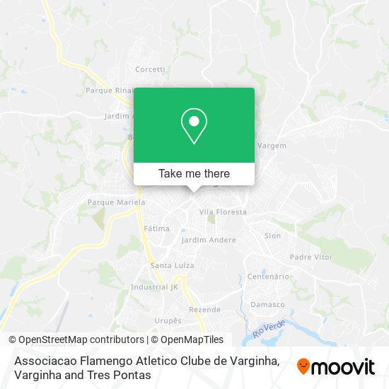 Associacao Flamengo Atletico Clube de Varginha map