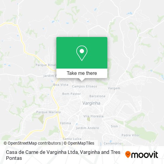 Mapa Casa de Carne de Varginha Ltda