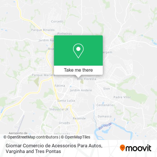 Giomar Comercio de Acessorios Para Autos map