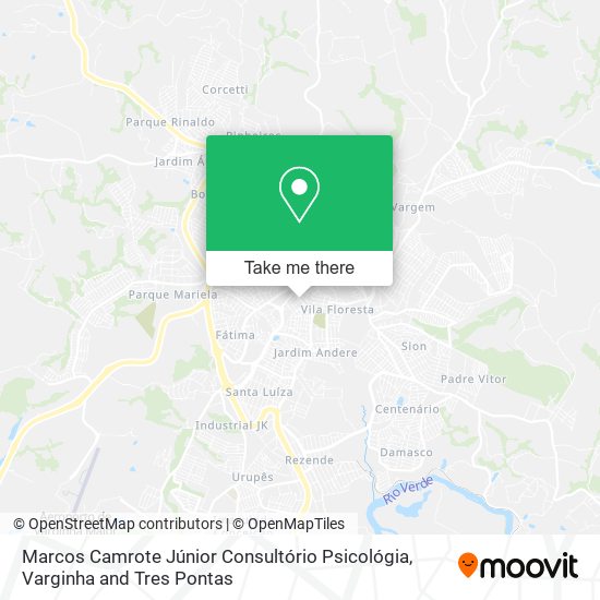 Mapa Marcos Camrote Júnior Consultório Psicológia