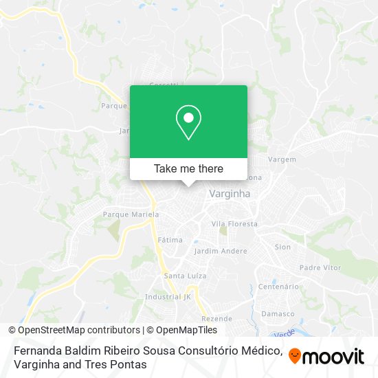 Fernanda Baldim Ribeiro Sousa Consultório Médico map