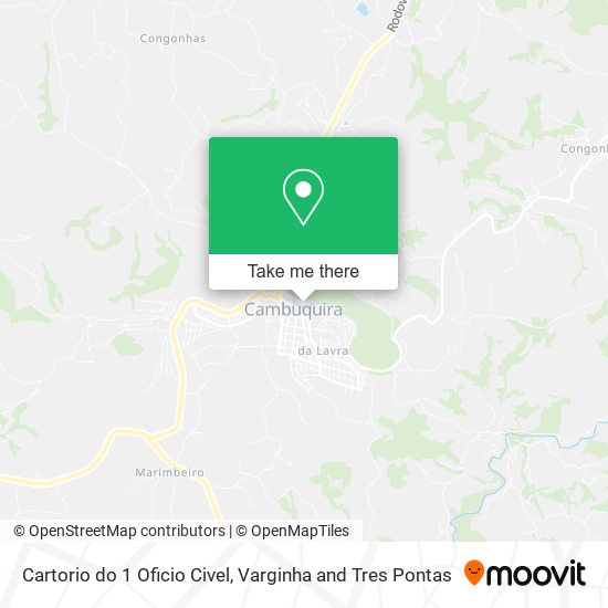 Cartorio do 1 Oficio Civel map