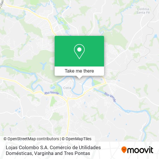 Lojas Colombo S.A. Comércio de Utilidades Domésticas map