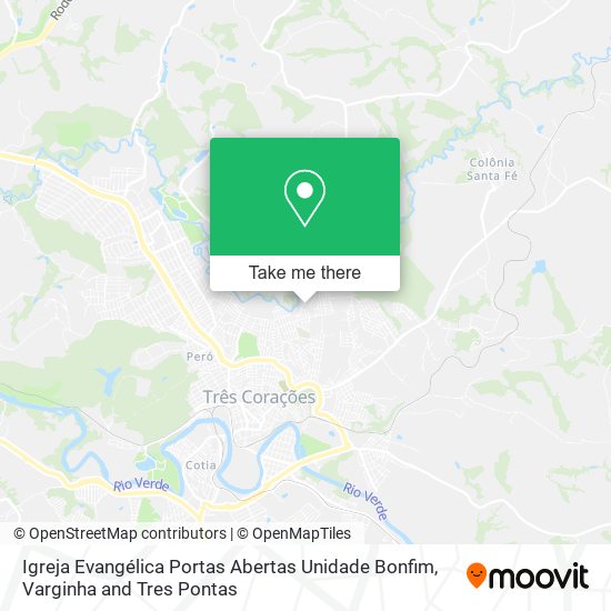 Igreja Evangélica Portas Abertas Unidade Bonfim map