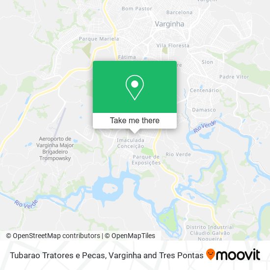 Tubarao Tratores e Pecas map