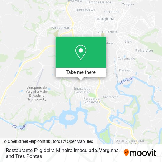 Mapa Restaurante Frigideira Mineira Imaculada