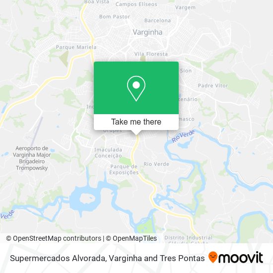 Supermercados Alvorada map