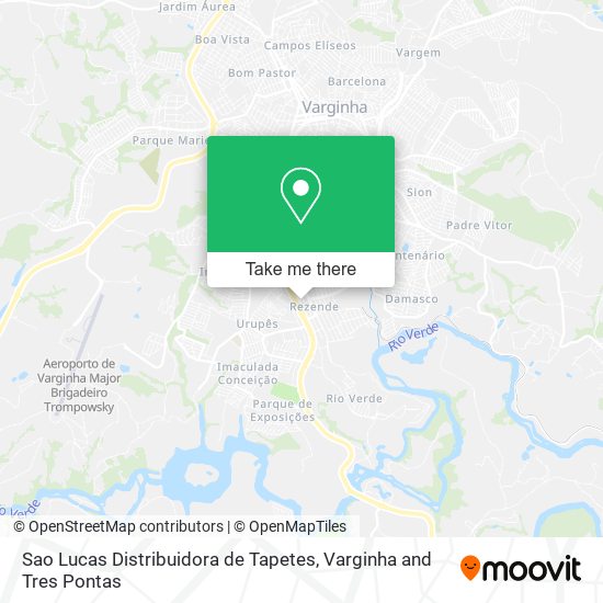 Mapa Sao Lucas Distribuidora de Tapetes
