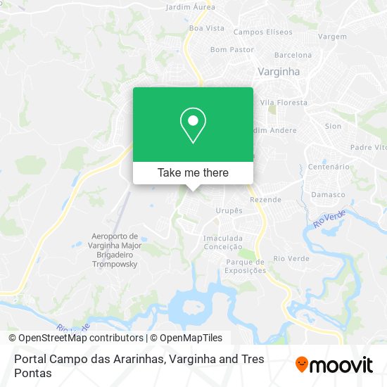 Portal Campo das Ararinhas map