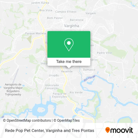 Rede Pop Pet Center map