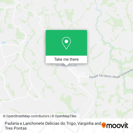 Padaria e Lanchonete Delicias do Trigo map