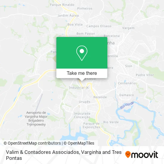 Valim & Contadores Associados map