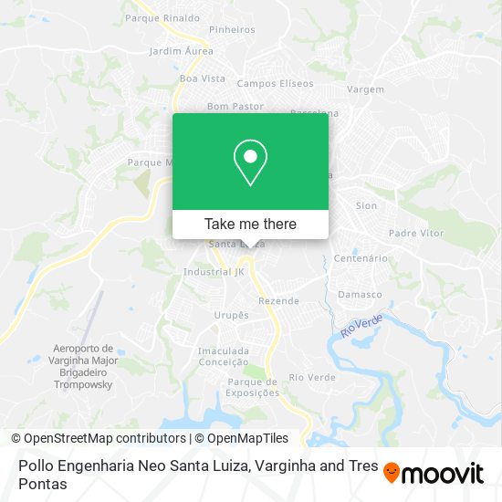 Mapa Pollo Engenharia Neo Santa Luiza