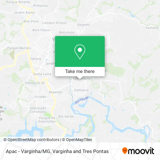 Apac - Varginha/MG map