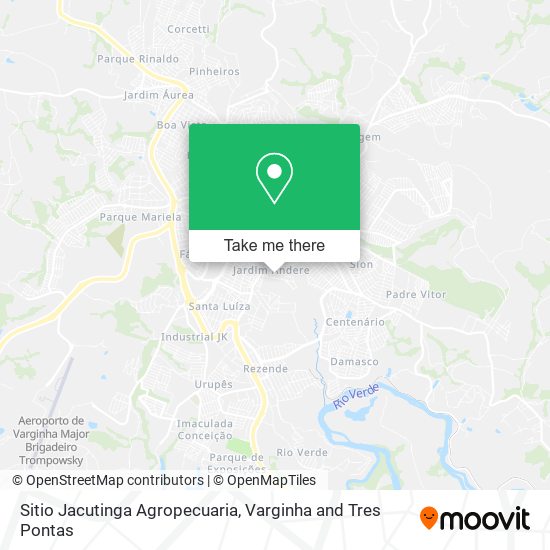 Sitio Jacutinga Agropecuaria map