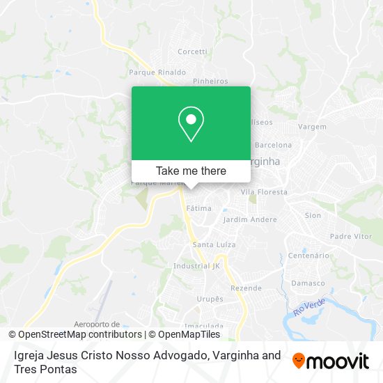 Mapa Igreja Jesus Cristo Nosso Advogado