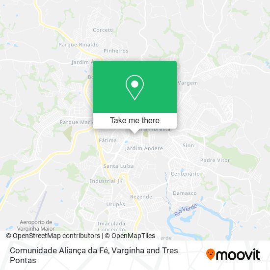 Comunidade Aliança da Fé map